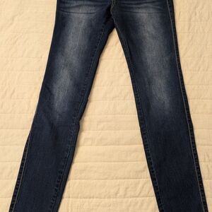 Encore Jeans Dark Blue Straight Leg Non Distressed Women's Jeans Size 9